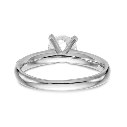 14K Weißgold Diamant-Verlobungsring mit Krappenfassung