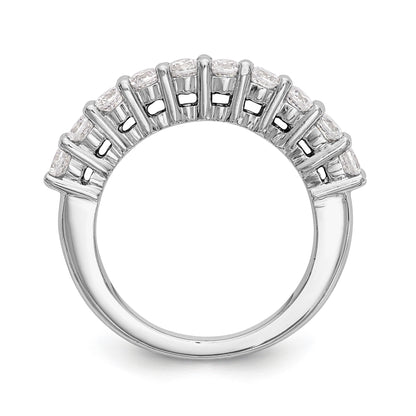 14K Weißgold Diamant-Ehering