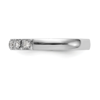 14K Weißgold Diamant-Trauring
