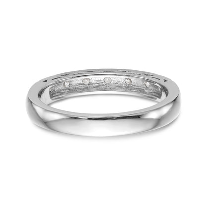 14K Weißgold Diamant-Trauring
