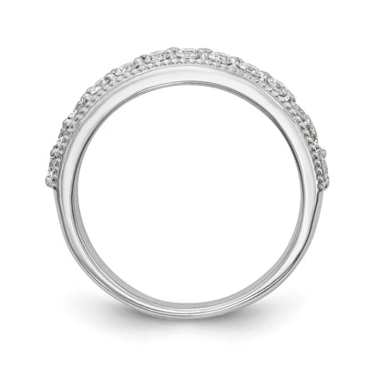 14K Weißgold Diamant-Trauring