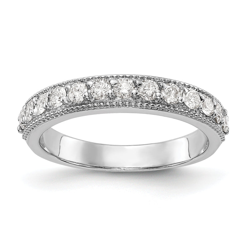 14K Weißgold Diamant-Ehering