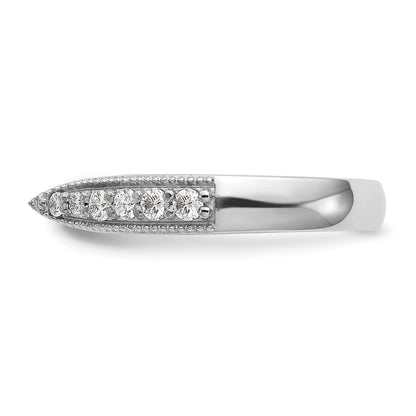 14K Weißgold Diamant-Verlobungsring mit Krappenfassung