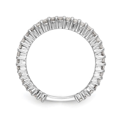 14K Weißgold Diamant-Trauring