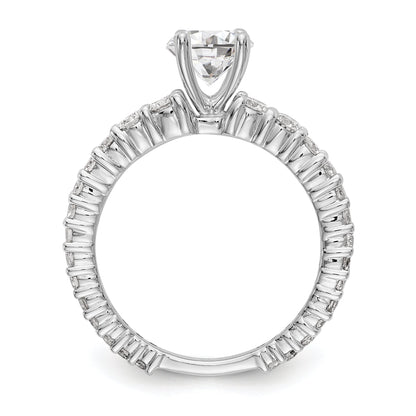 14K Weißgold Verlobungsring mit Labordiamanten