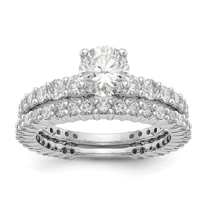 14K Weißgold Verlobungsring mit Labordiamanten