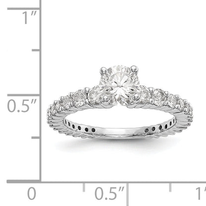 14K Weißgold Verlobungsring mit Labordiamanten