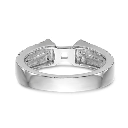 585 Weißgold Diamant-Verlobungsring mit Krappenfassung