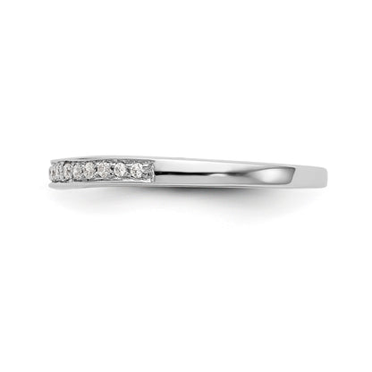 14K Weißgold Diamant-Ehering
