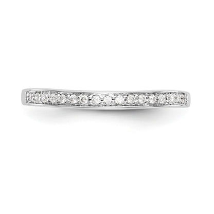 14K Weißgold Diamant-Ehering