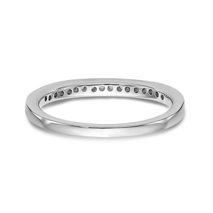 14K Weißgold Diamant-Ehering