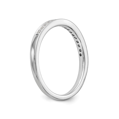 14K Weißgold Diamant-Ehering