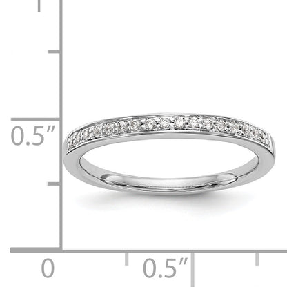14K Weißgold Diamant-Ehering