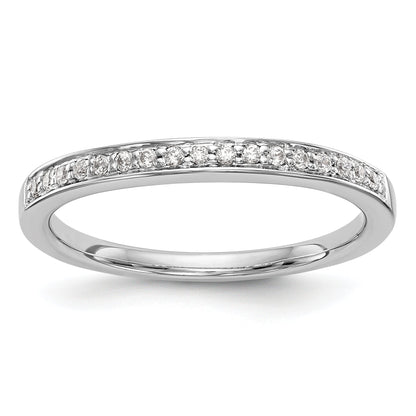 14K Weißgold Diamant-Ehering