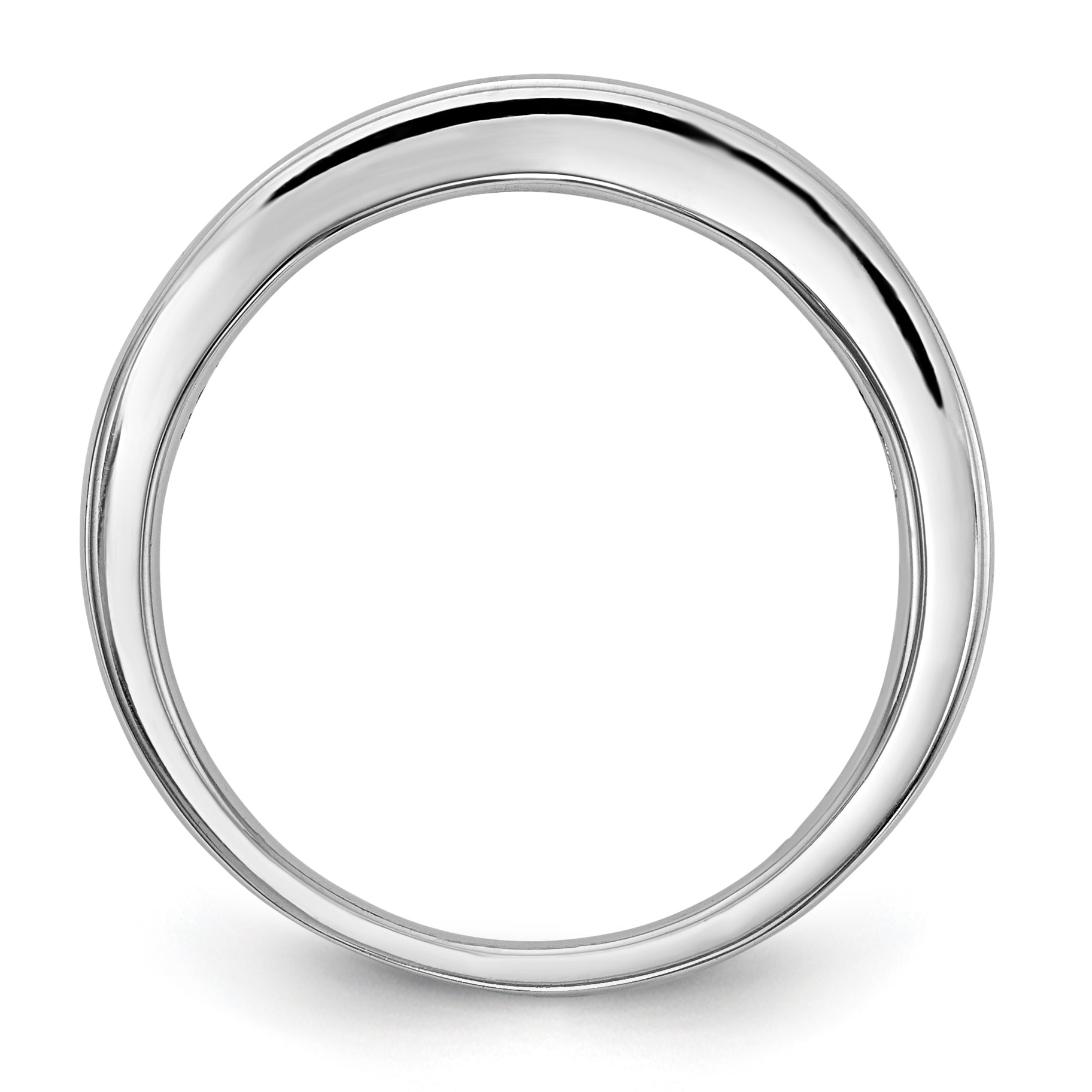 14K Weißgold Diamant-Verlobungsring mit Krappenfassung