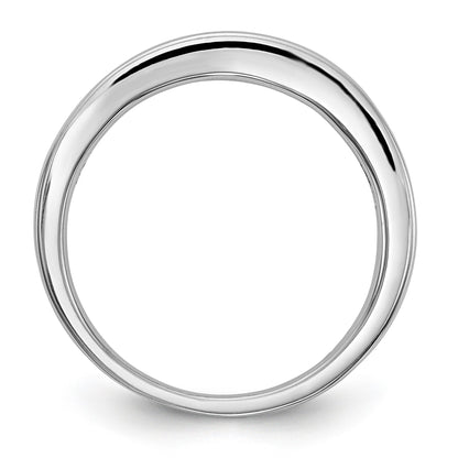 14K Weißgold Diamant-Verlobungsring mit Krappenfassung