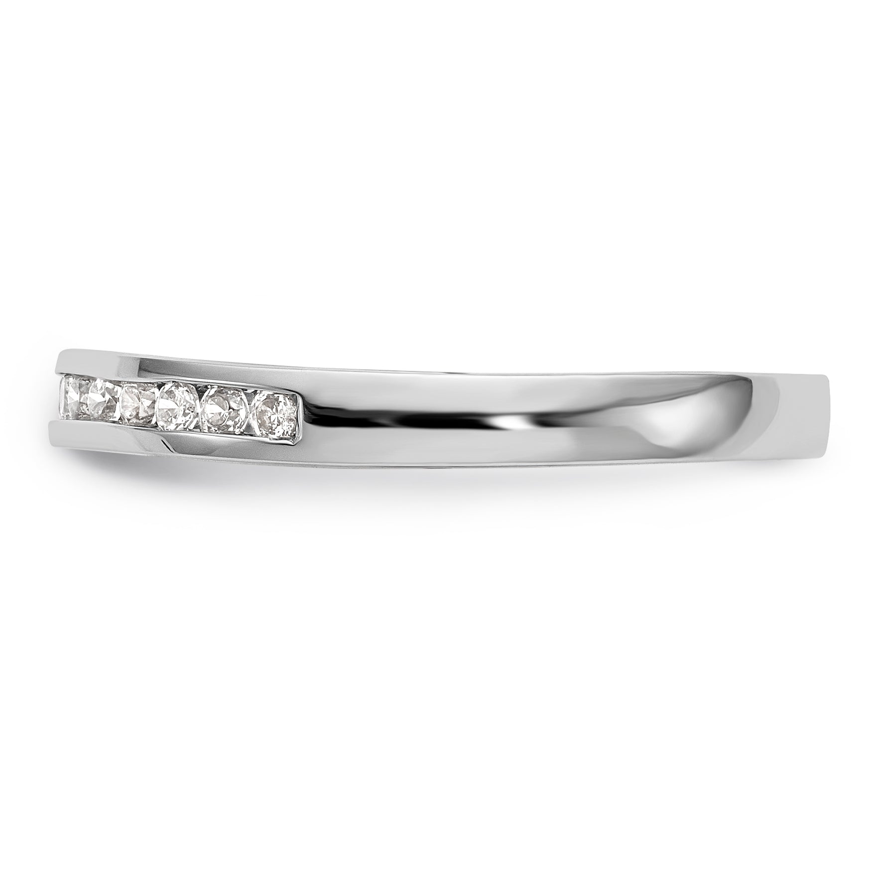14K Weißgold Diamant-Ehering