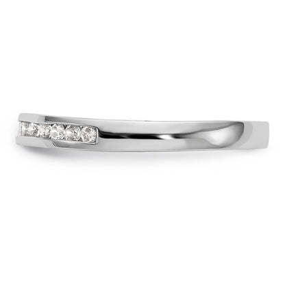 14K Weißgold Diamant-Ehering