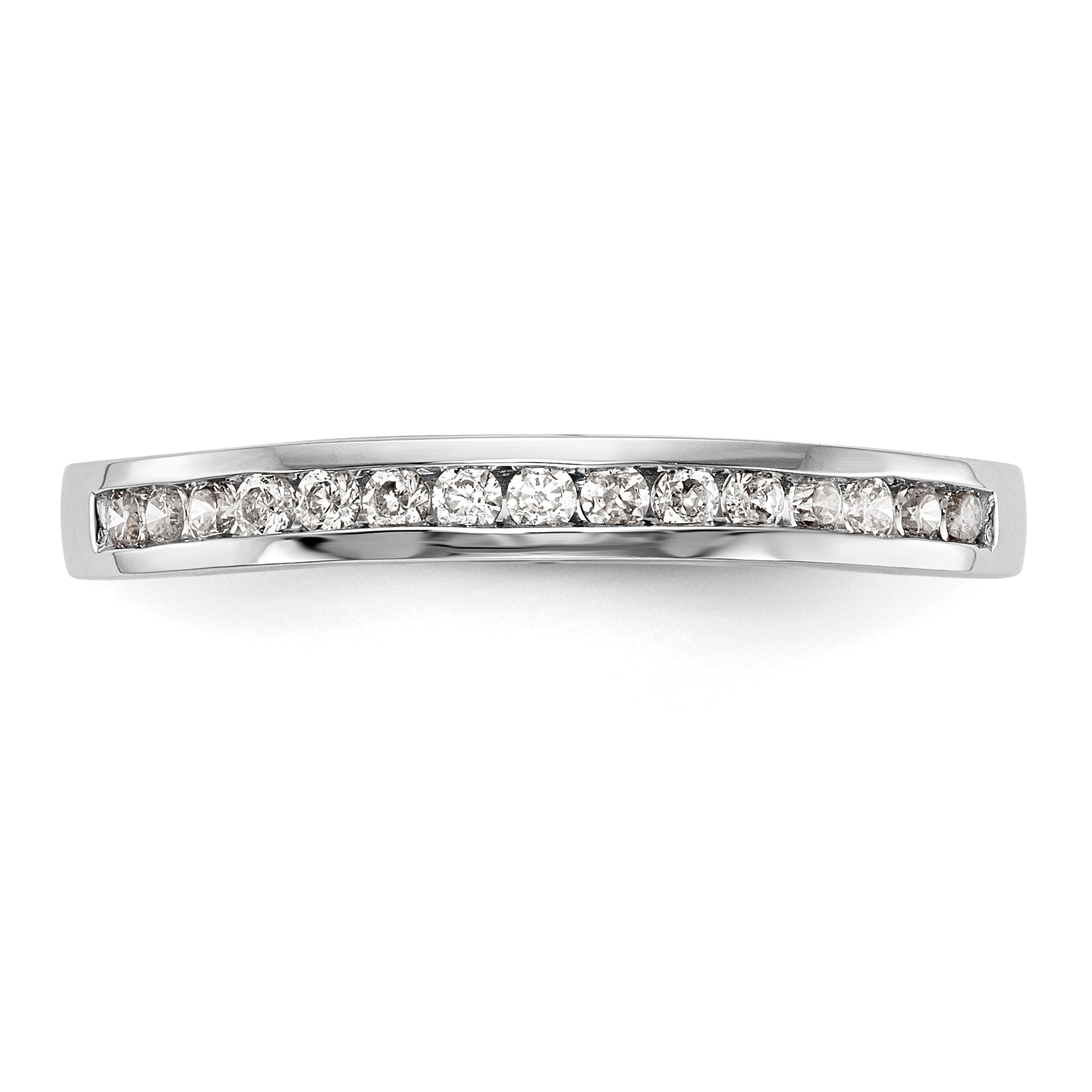 14K Weißgold Diamant-Ehering