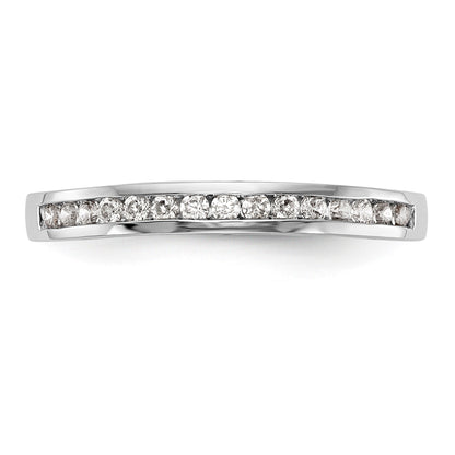 14K Weißgold Diamant-Ehering
