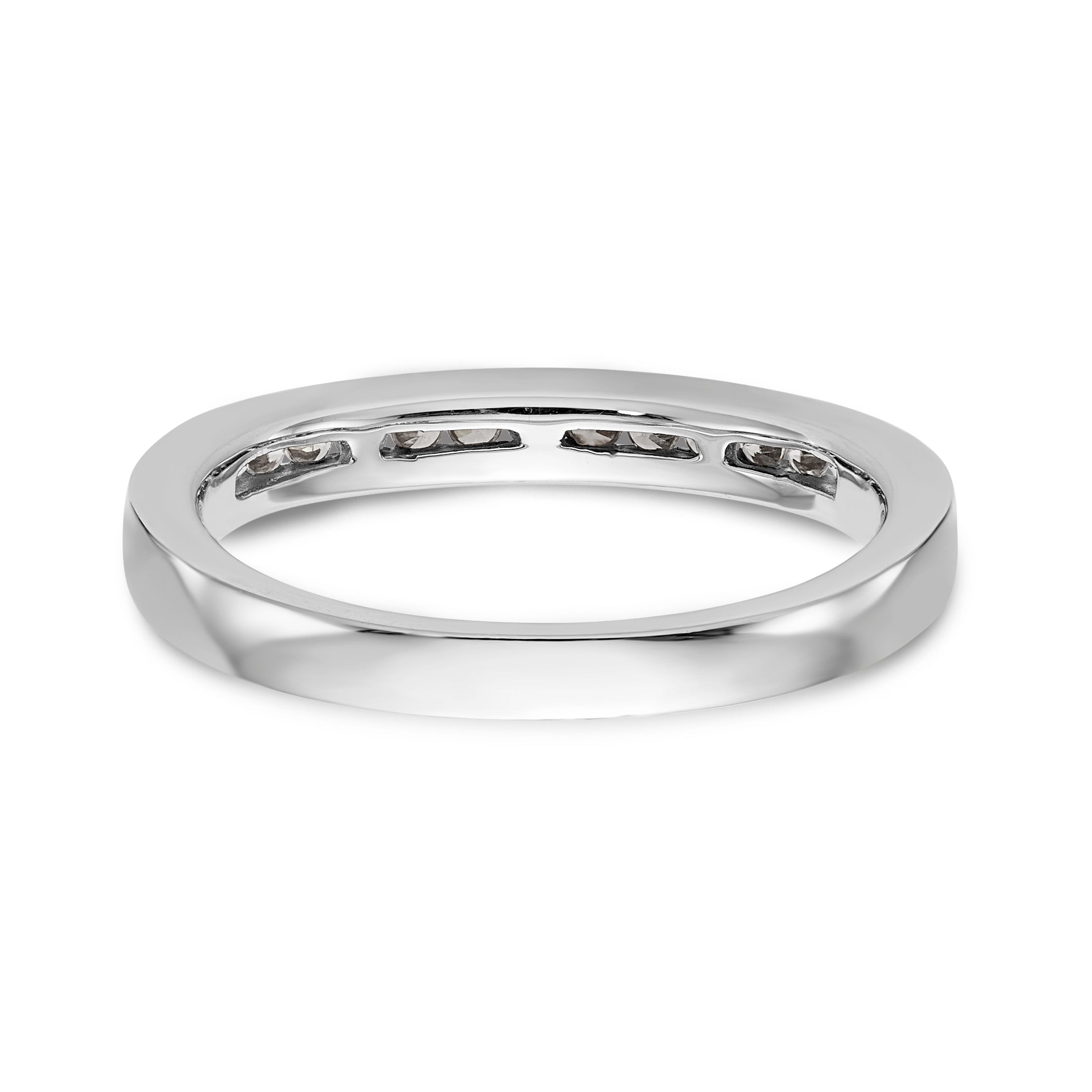 14K Weißgold Diamant-Verlobungsring mit Krappenfassung