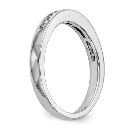 14K Weißgold Diamant-Ehering