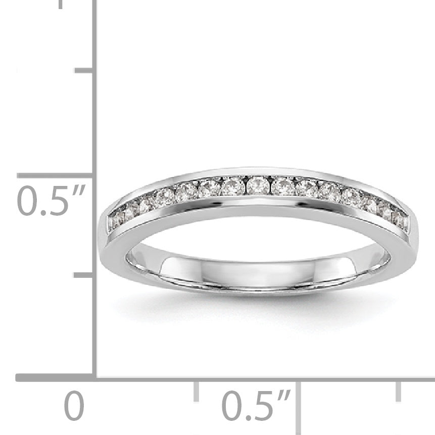 14K Weißgold Diamant-Ehering
