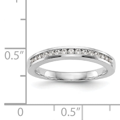 14K Weißgold Diamant-Verlobungsring mit Krappenfassung