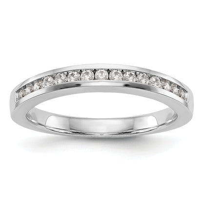 14K Weißgold Diamant-Ehering