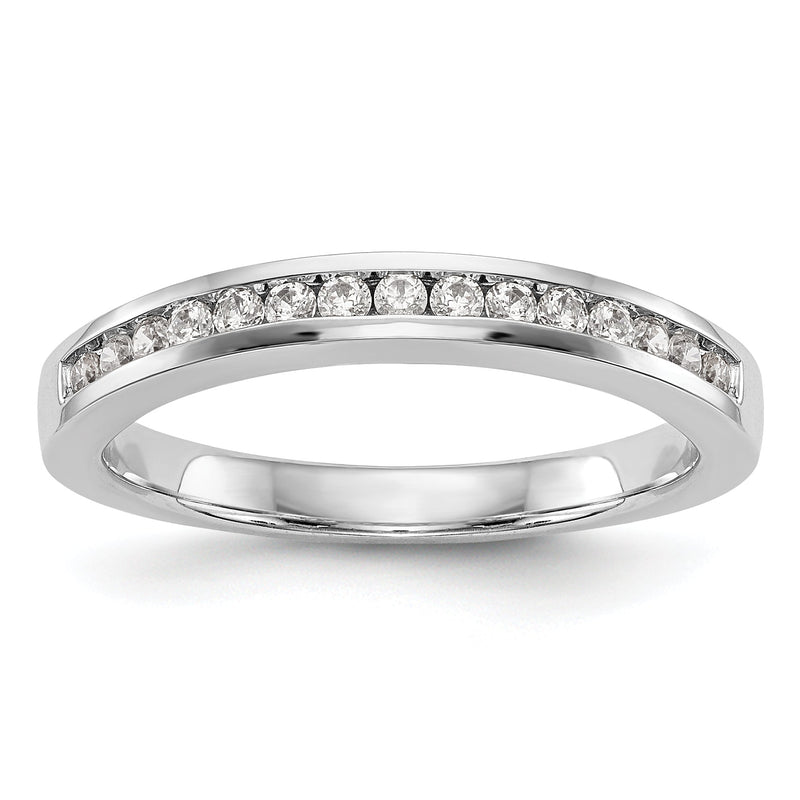 14K Weißgold Diamant-Verlobungsring mit Krappenfassung