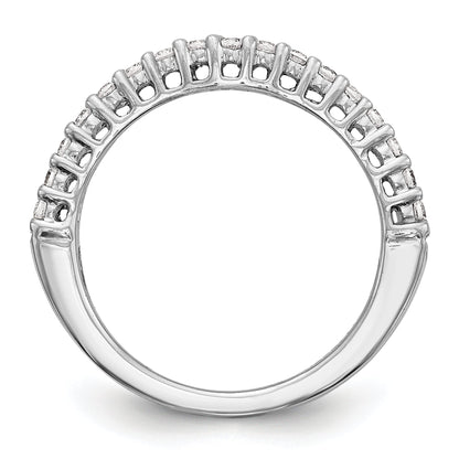 14K Weißgold Diamant-Trauring