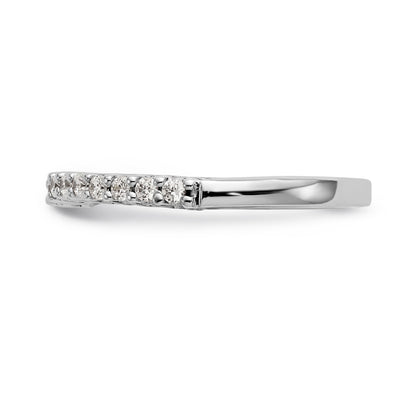 14K Weißgold Diamant-Trauring