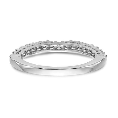 14K Weißgold Diamant-Trauring