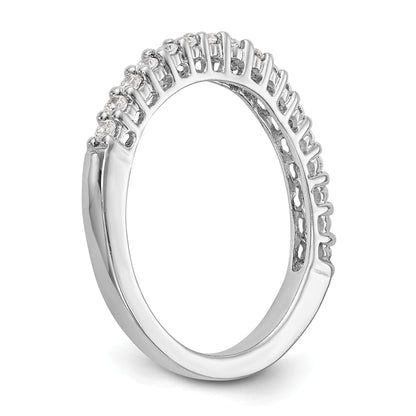 14K Weißgold Diamant-Trauring