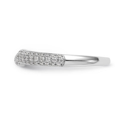 14K Weißgold Diamant-Trauring