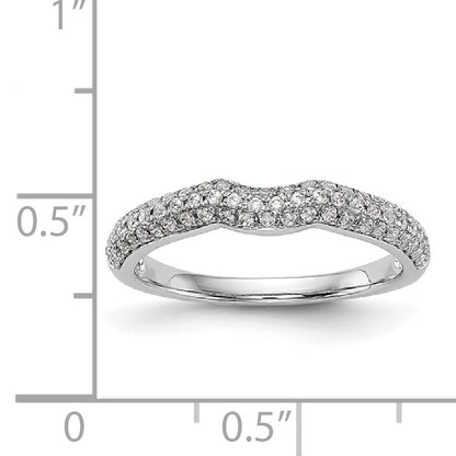 14K Weißgold Diamant-Trauring