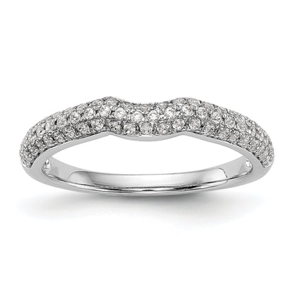 14K Weißgold Diamant-Trauring