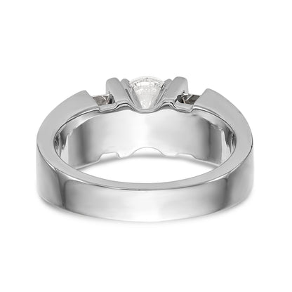 14K Weißgold Diamant-Verlobungsring mit Krappenfassung