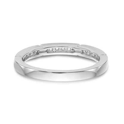 14K Weißgold Diamant-Trauring