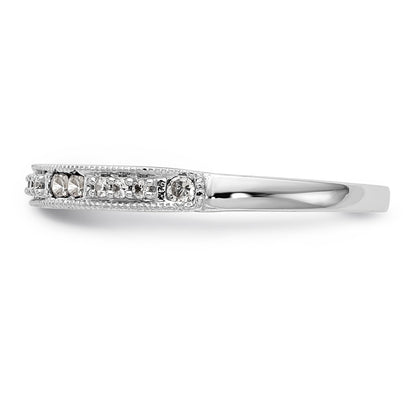 14K Weißgold Diamant-Trauring