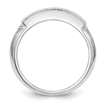 14K Weißgold Diamant-Trauring