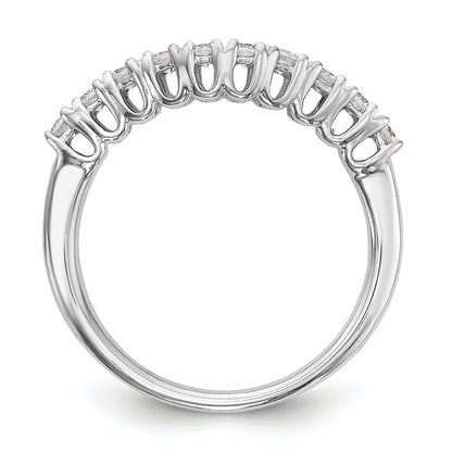 14K Weißgold Diamant-Trauring