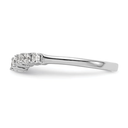 14K Weißgold Diamant-Trauring