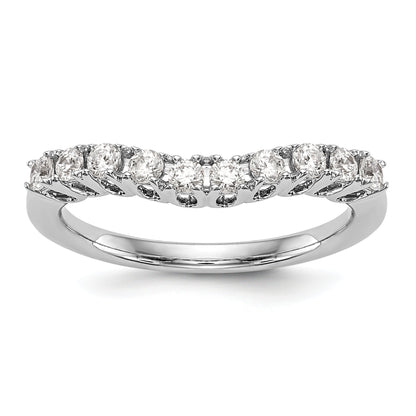 14K Weißgold Diamant-Trauring