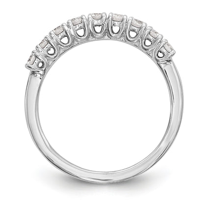 14K Weißgold Diamant-Trauring