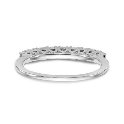 14K Weißgold Diamant-Trauring