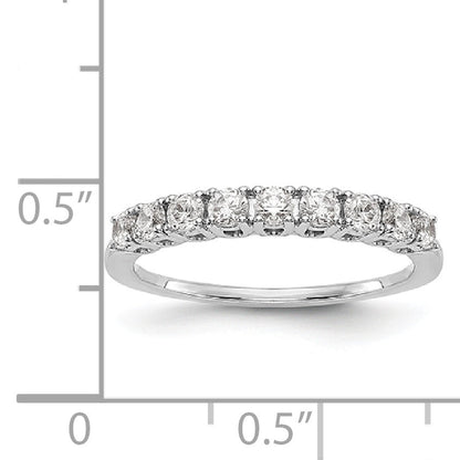 14K Weißgold Diamant-Trauring