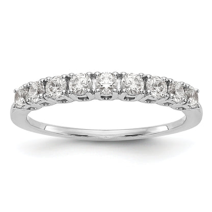 14K Weißgold Diamant-Trauring