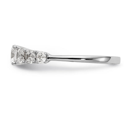 14K Weißgold Verlobungsring mit simuliertem Diamant