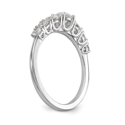 14K Weißgold Verlobungsring mit simuliertem Diamant